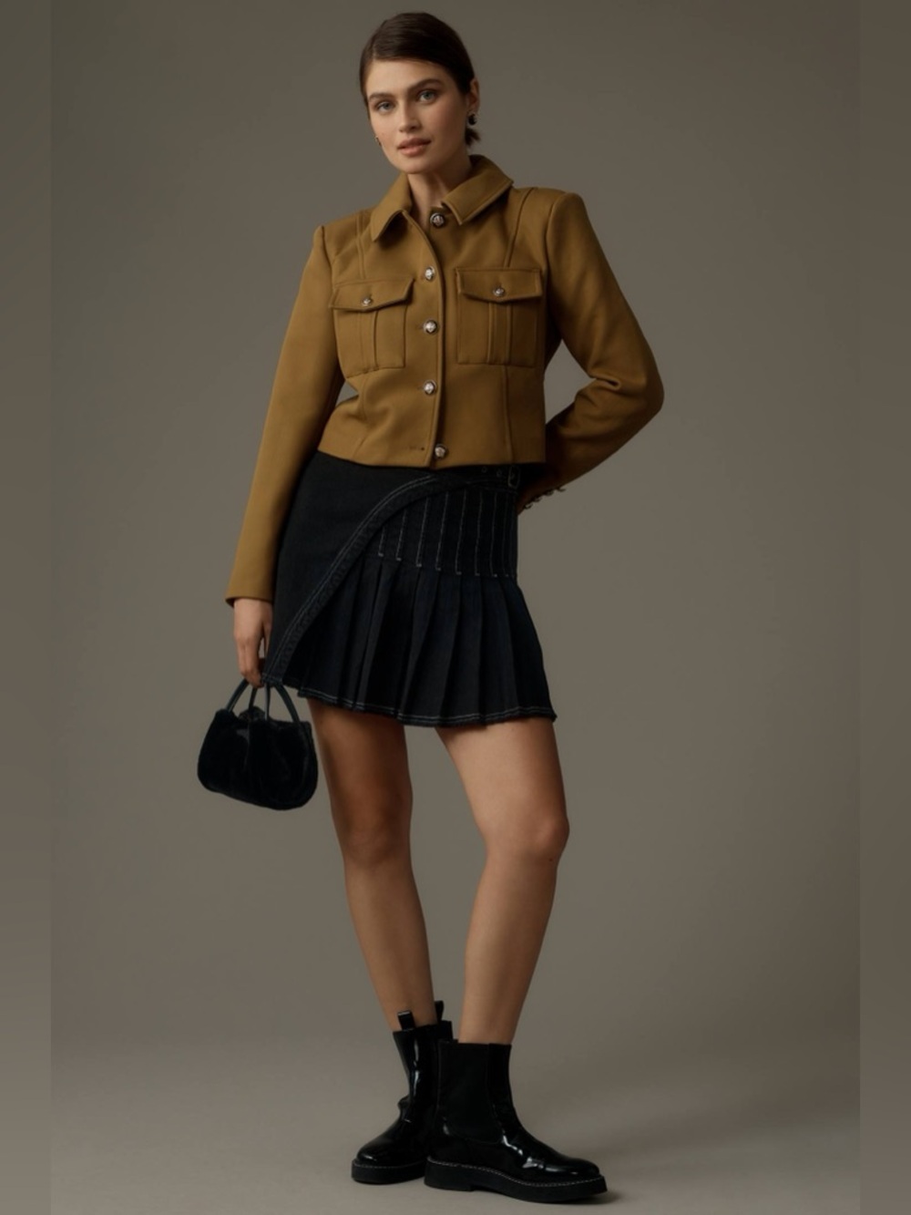 Avec Les Filles Ponte Military Jacket - Picture 3 of 8